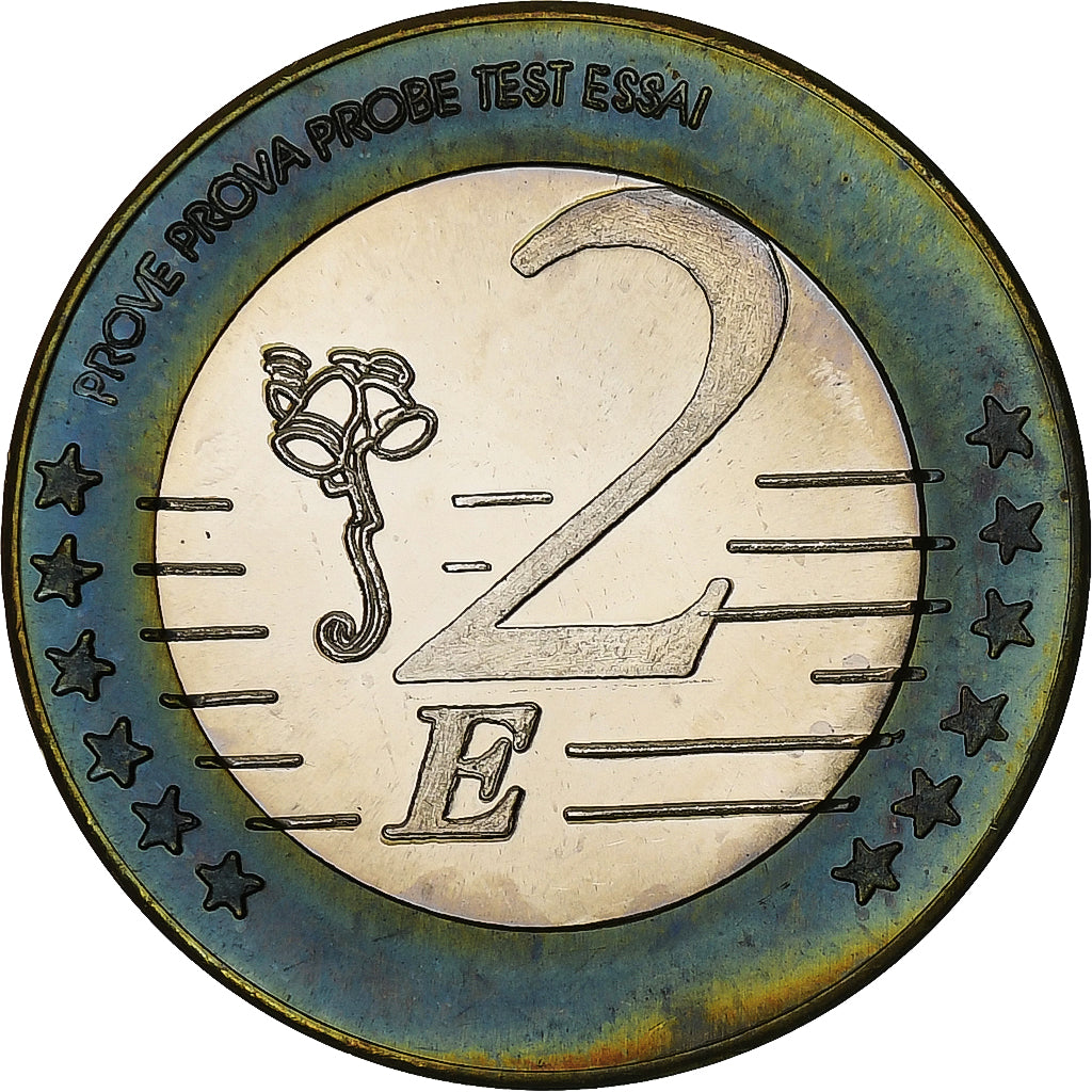Cape Verde, 2 Euro, Fantasy euro patterns, Essai-Trial, PP, 2004, Bi-Metallic