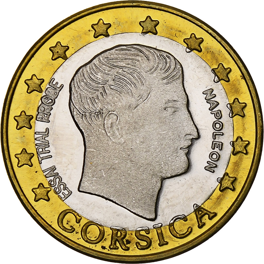 France, Corsica, Euro, Fantasy euro patterns, Essai-Trial, Proof, 2004