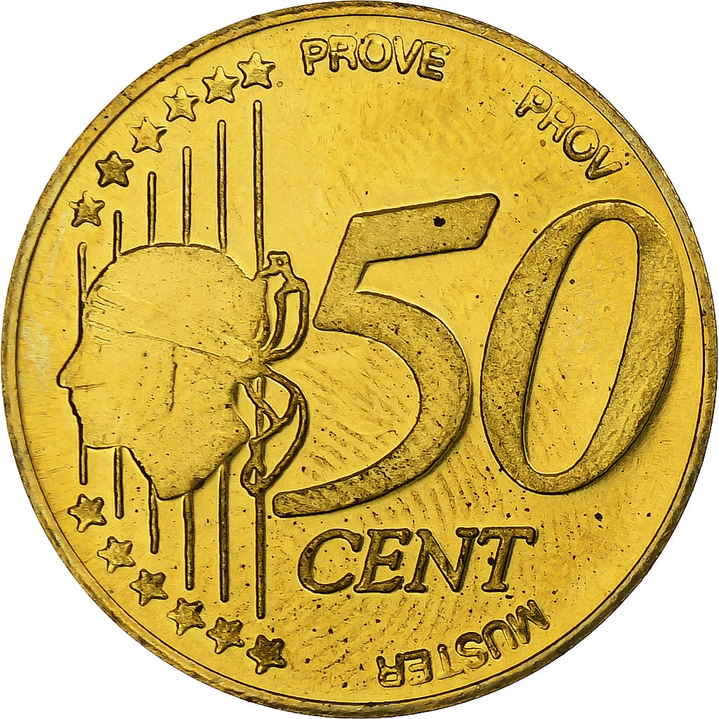 France, Corsica, 50 Euro Cent, Fantasy euro patterns, Essai-Trial, BE, 2004