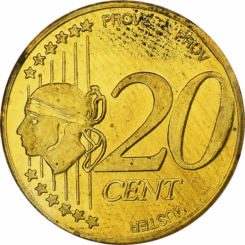 Francja, Corsica, 20 Euro Cent, Fantasy euro patterns, Essai-Trial, Proof, 2004