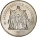 France, 50 Francs, Hercule, 1974, Paris, Silver, MS(63), Gadoury:882, KM:941
