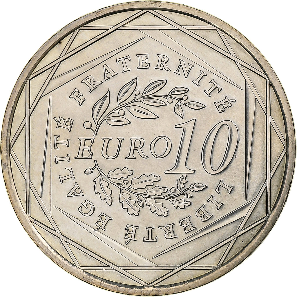 France, 10 Euro, Semeuse, 2009, Monnaie de Paris, Silver, MS(60-62)