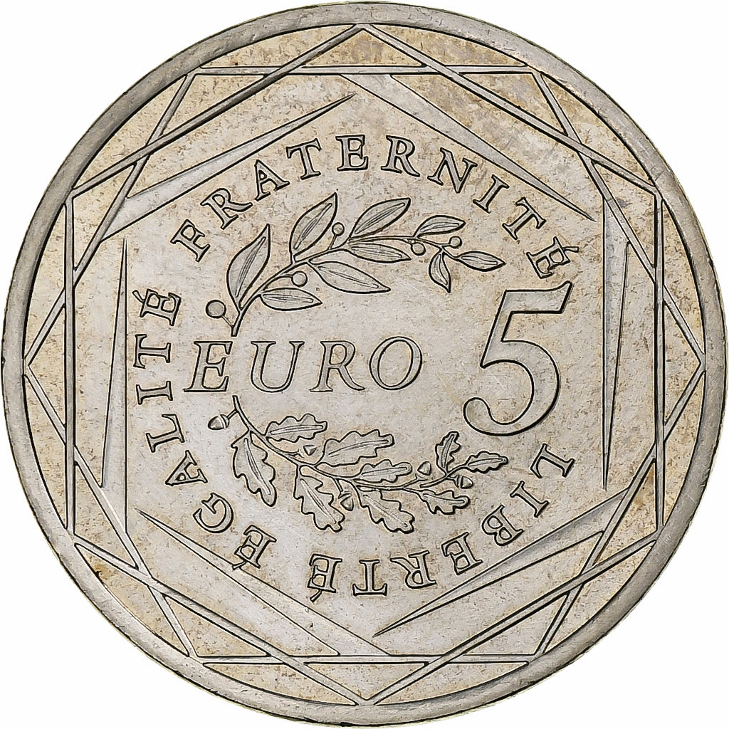France, 5 Euro, Semeuse, 2008, Monnaie de Paris, Silver, MS(63)