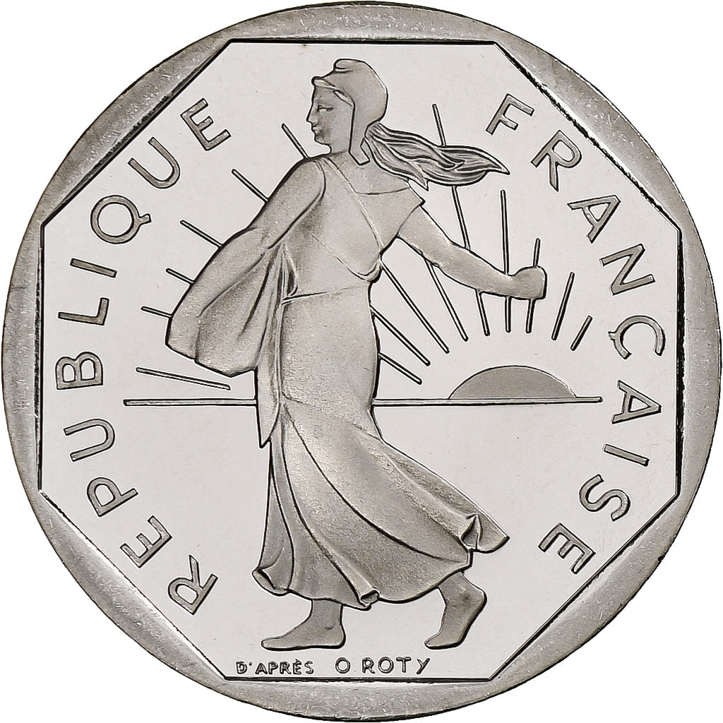 Francia, 2 Francs, Semeuse, 2001, Monnaie de Paris, Prueba, Níquel, FDC