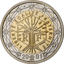 France, 2 Euro, BE, 2001, Monnaie de Paris, Bimétallique, FDC