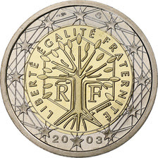 France, 2 Euro, Proof, 2003, Monnaie de Paris, Bi-Metallic, MS(65-70)