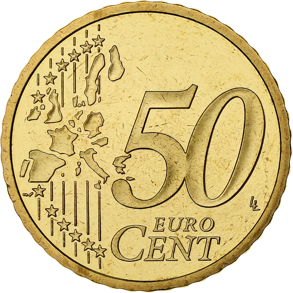 France, 50 Euro Cent, Proof, 2002, Monnaie de Paris, Nordic gold, MS(65-70)