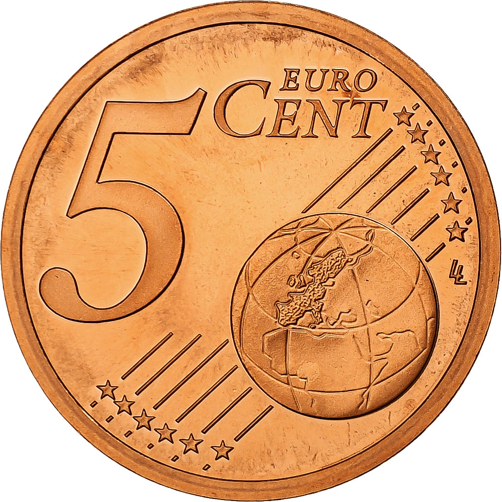 Francja, 5 Euro Cent, Proof, 2000, Monnaie de Paris, Miedź platerowana stalą