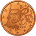 Francja, 5 Euro Cent, Proof, 2001, Monnaie de Paris, Miedź platerowana stalą