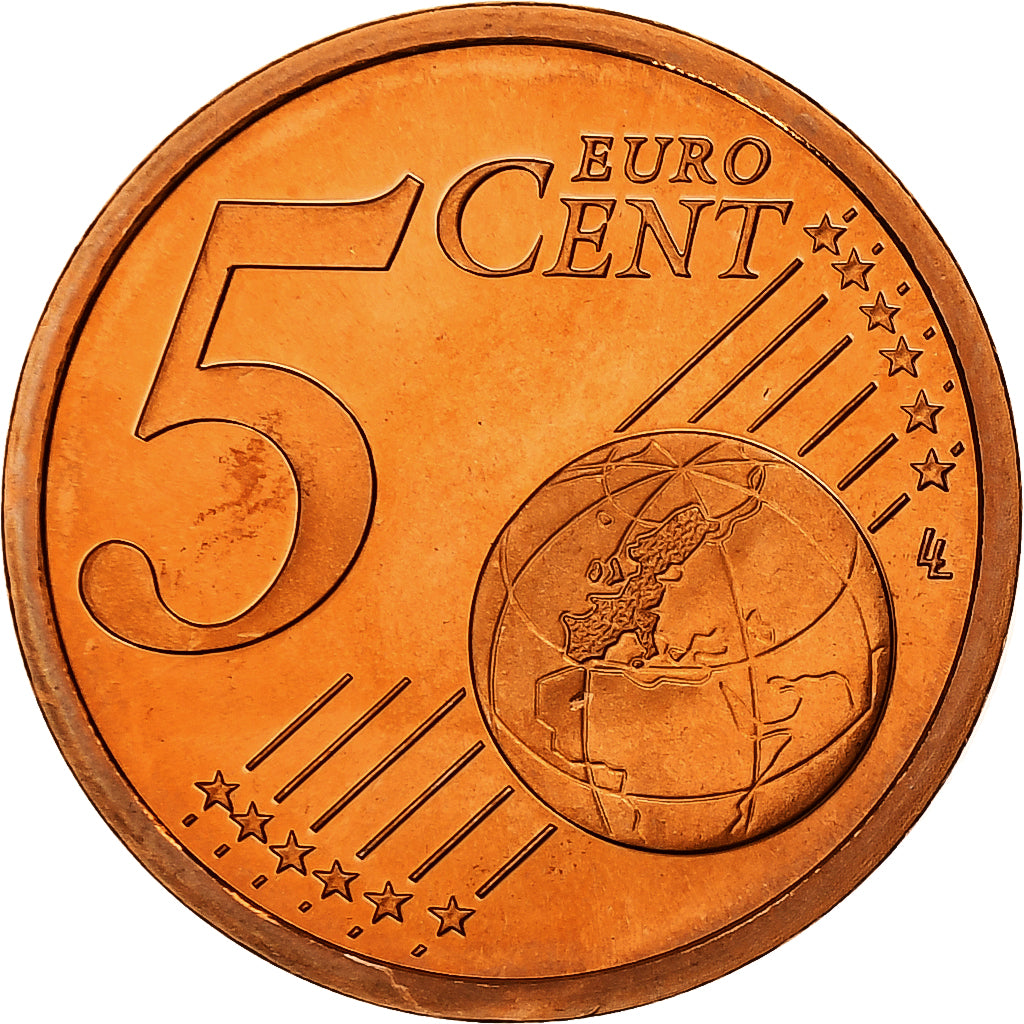 Francja, 5 Euro Cent, Proof, 2003, Monnaie de Paris, Miedź platerowana stalą