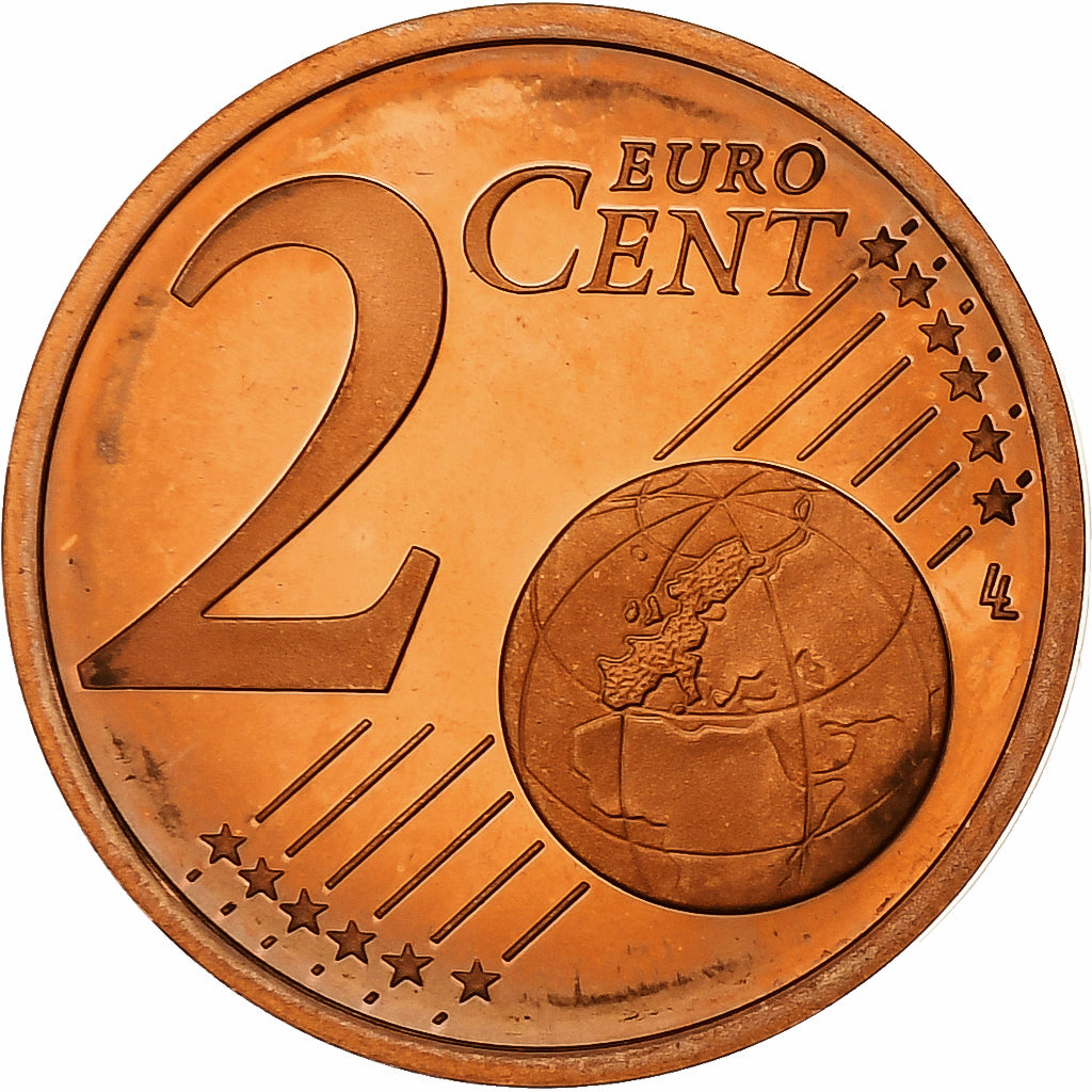 Francja, 2 Euro Cent, Proof, 1999, Monnaie de Paris, Miedź platerowana stalą