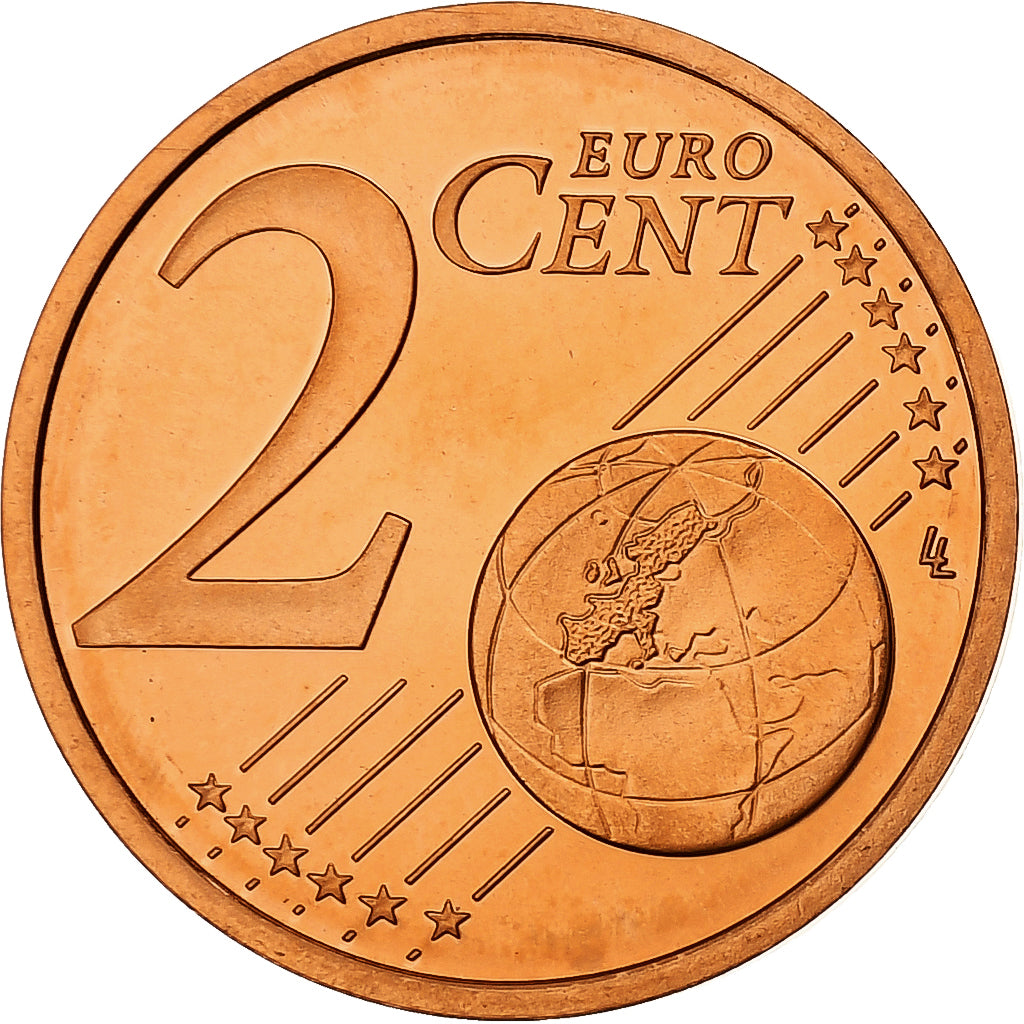 Francja, 2 Euro Cent, Proof, 2001, Monnaie de Paris, Miedź platerowana stalą
