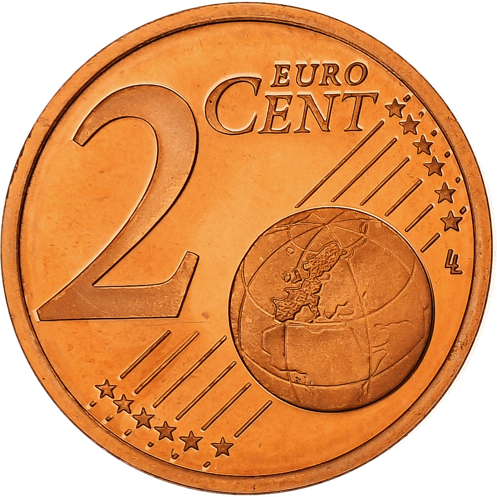 France, 2 Euro Cent, BE, 2002, Monnaie de Paris, Cuivre plaqué acier, FDC