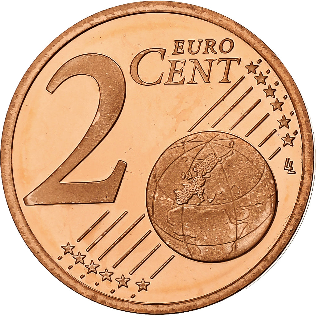 Francja, 2 Euro Cent, Proof, 2003, Monnaie de Paris, Miedź platerowana stalą