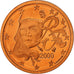 Francja, Euro Cent, Proof, 2000, Monnaie de Paris, Miedź platerowana stalą