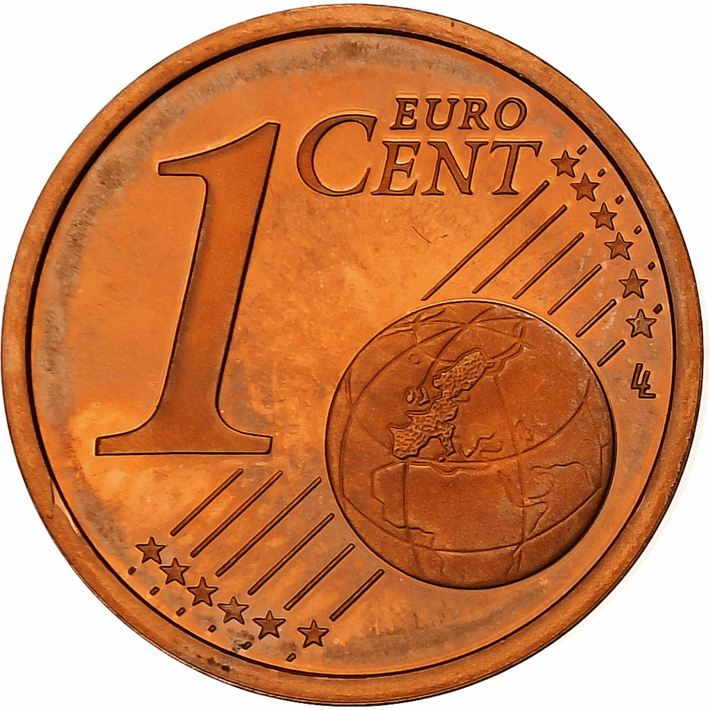 Francja, Euro Cent, Proof, 2001, Monnaie de Paris, Miedź platerowana stalą
