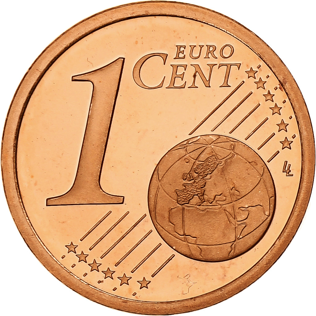 Francja, Euro Cent, Proof, 2003, Monnaie de Paris, Miedź platerowana stalą