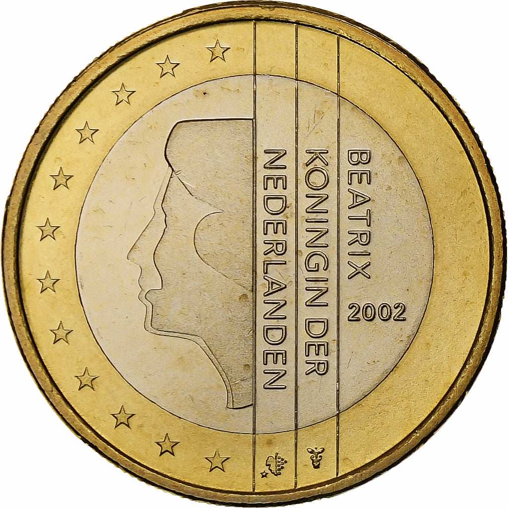Paesi Bassi, Beatrix, Euro, BU, 2002, Utrecht, Bi-metallico, FDC, KM:240