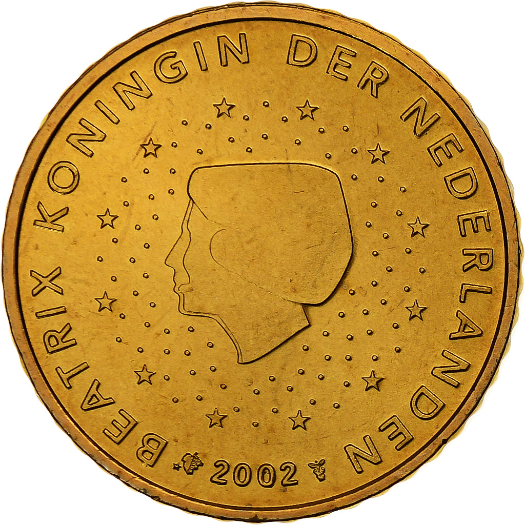 Paesi Bassi, Beatrix, 50 Euro Cent, BU, 2002, Utrecht, Nordic gold, FDC, KM:239