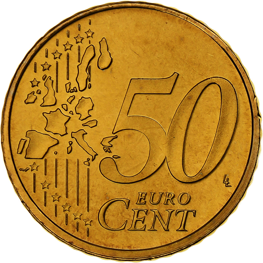 Paesi Bassi, Beatrix, 50 Euro Cent, BU, 2002, Utrecht, Nordic gold, FDC, KM:239