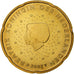 Paesi Bassi, Beatrix, 20 Euro Cent, BU, 2002, Utrecht, Nordic gold, FDC, KM:238