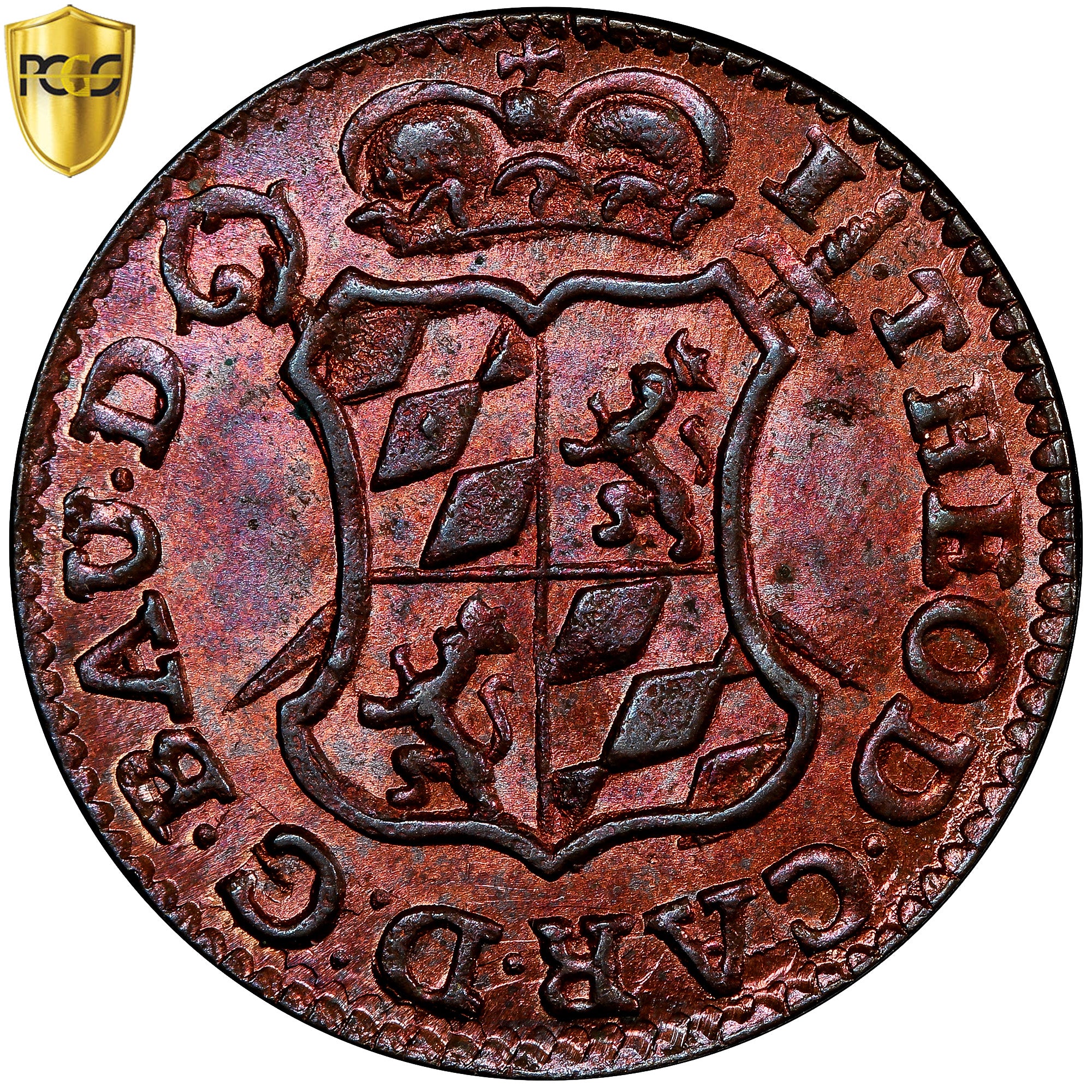 Principado-Bispado de Liège, Jean-Théodore de Bavière, Liard, 1751, Liege