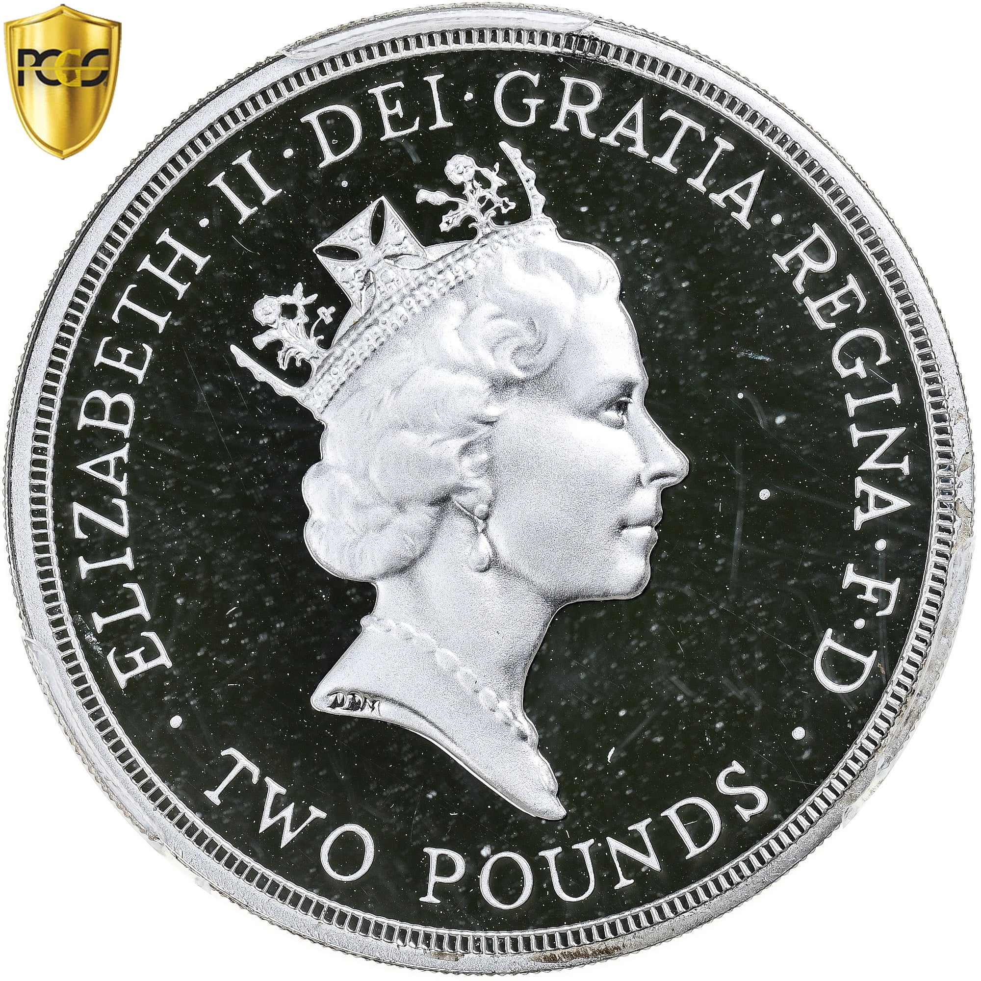 Verenigd Koninkrijk, Elizabeth II, 2 Pounds, 1995, Llantrisant, Proof, Piéfort