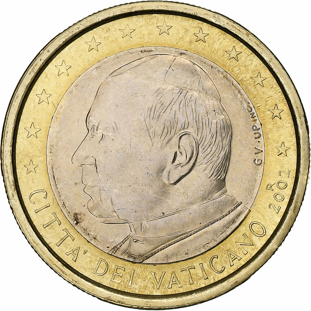 Vaticano, Jean-Paul II, Euro, 2002, Rome, Bimetálico, MS(63), KM:347