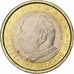 Vaticano, Jean-Paul II, Euro, 2002, Rome, Bimetálico, MS(63), KM:347