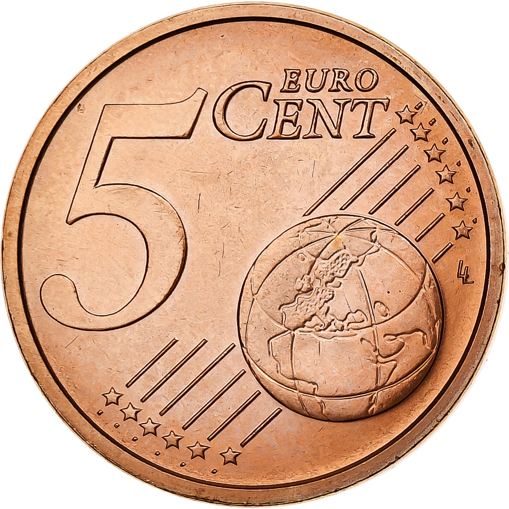 Vatican, Jean-Paul II, 5 Euro Cent, 2002, Rome, Copper Plated Steel, MS(63)