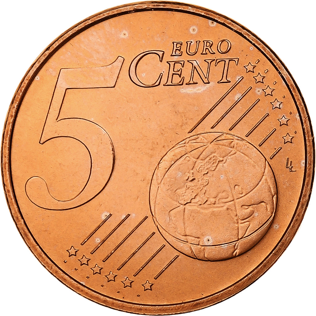Pays-Bas, Beatrix, 5 Euro Cent, BU, 2002, Utrecht, Cuivre plaqué acier, FDC