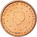 Pays-Bas, Beatrix, Euro Cent, BU, 2002, Utrecht, Cuivre plaqué acier, FDC