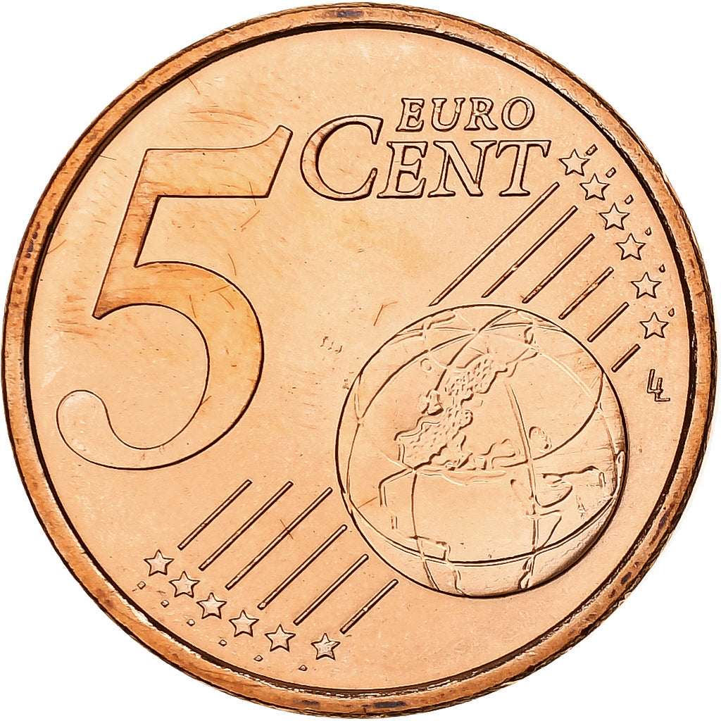 Francja, 5 Euro Cent, BU, 1999, Monnaie de Paris, Miedź platerowana stalą