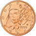 Francja, 2 Euro Cent, BU, 1999, Monnaie de Paris, Miedź platerowana stalą