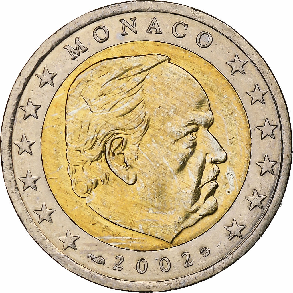 Monaco, Rainier III, 2 Euro, 2002, Monnaie de Paris, Bi-Metallic, MS(63), KM:174