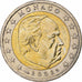 Monaco, Rainier III, 2 Euro, 2002, Monnaie de Paris, Bi-Metallic, MS(63), KM:174