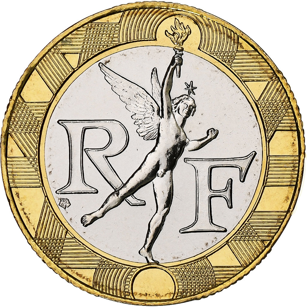 France, 10 Francs, Génie, 2000, Monnaie de Paris, BU, Bimétallique, FDC