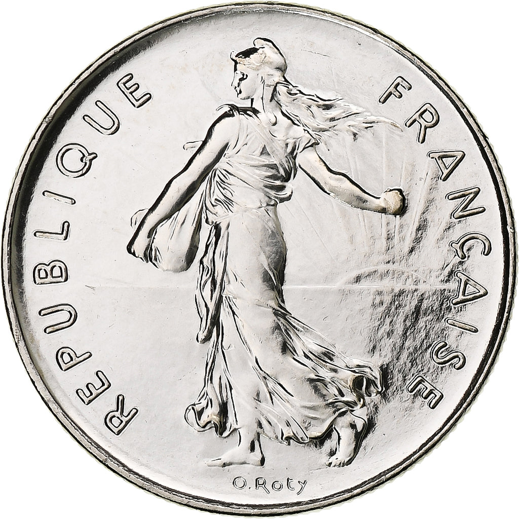 France, 5 Francs, Semeuse, 2000, Monnaie de Paris, BU, Nickel Clad