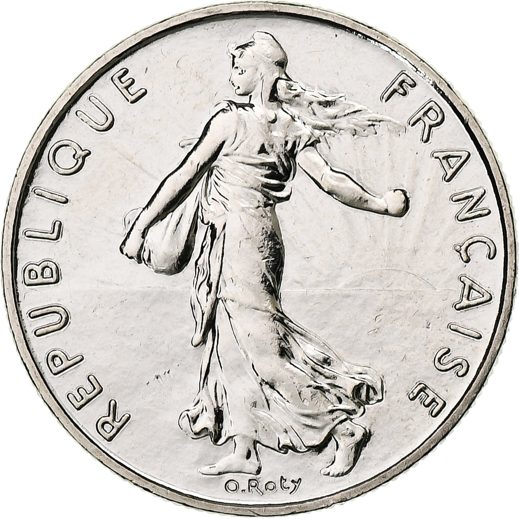France, 1/2 Franc, Semeuse, 2000, Monnaie de Paris, BU, Nickel, FDC, Gadoury:429