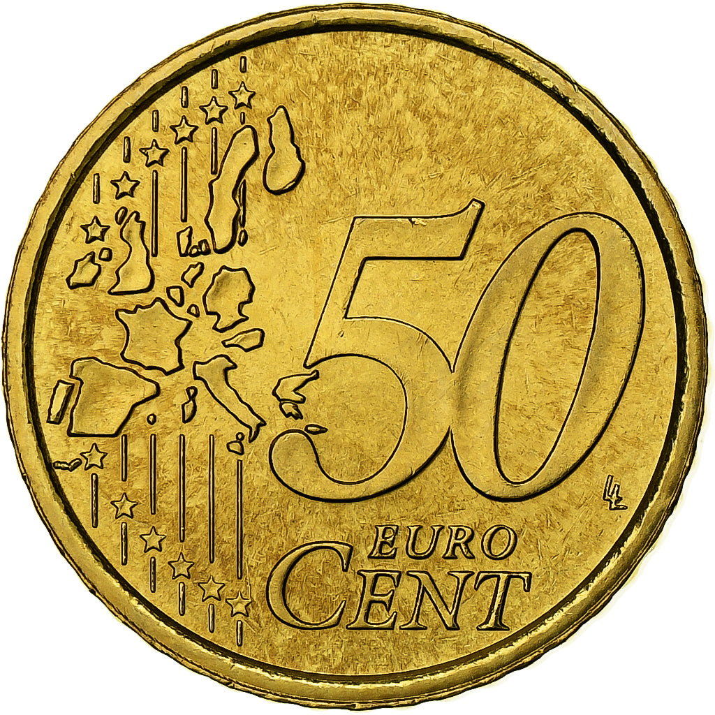 San Marino, 50 Euro Cent, BU, 2002, Rome, Nordic gold, MS(65-70), KM:445