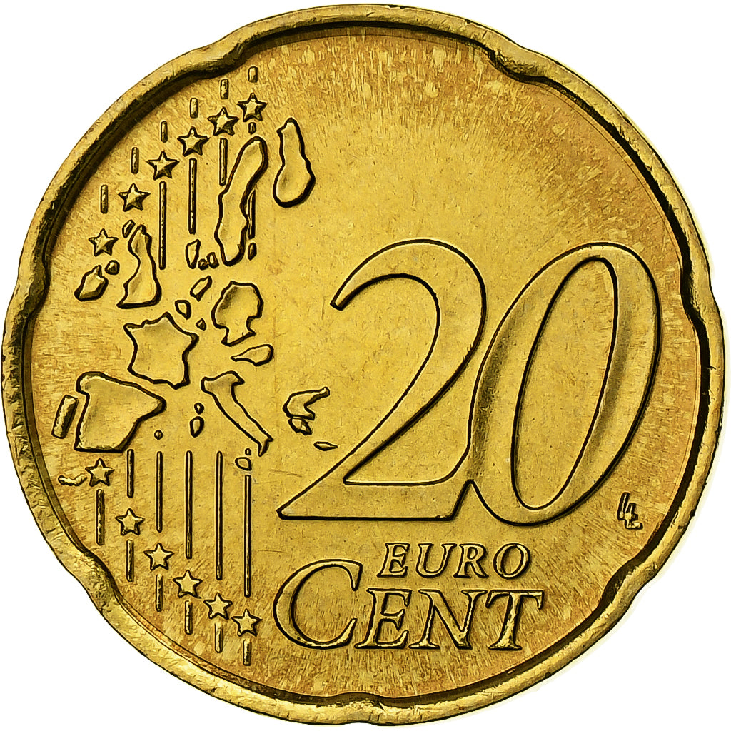 San Marino, 20 Euro Cent, BU, 2002, Rome, Nordic gold, FDC, KM:444