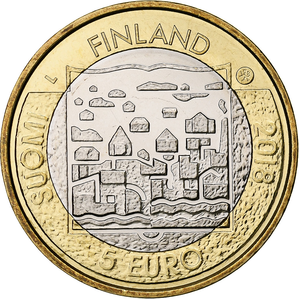 Finlande, 5 Euro, President M. H. Koivisto, BE, 2018, Vantaa, Bimétallique