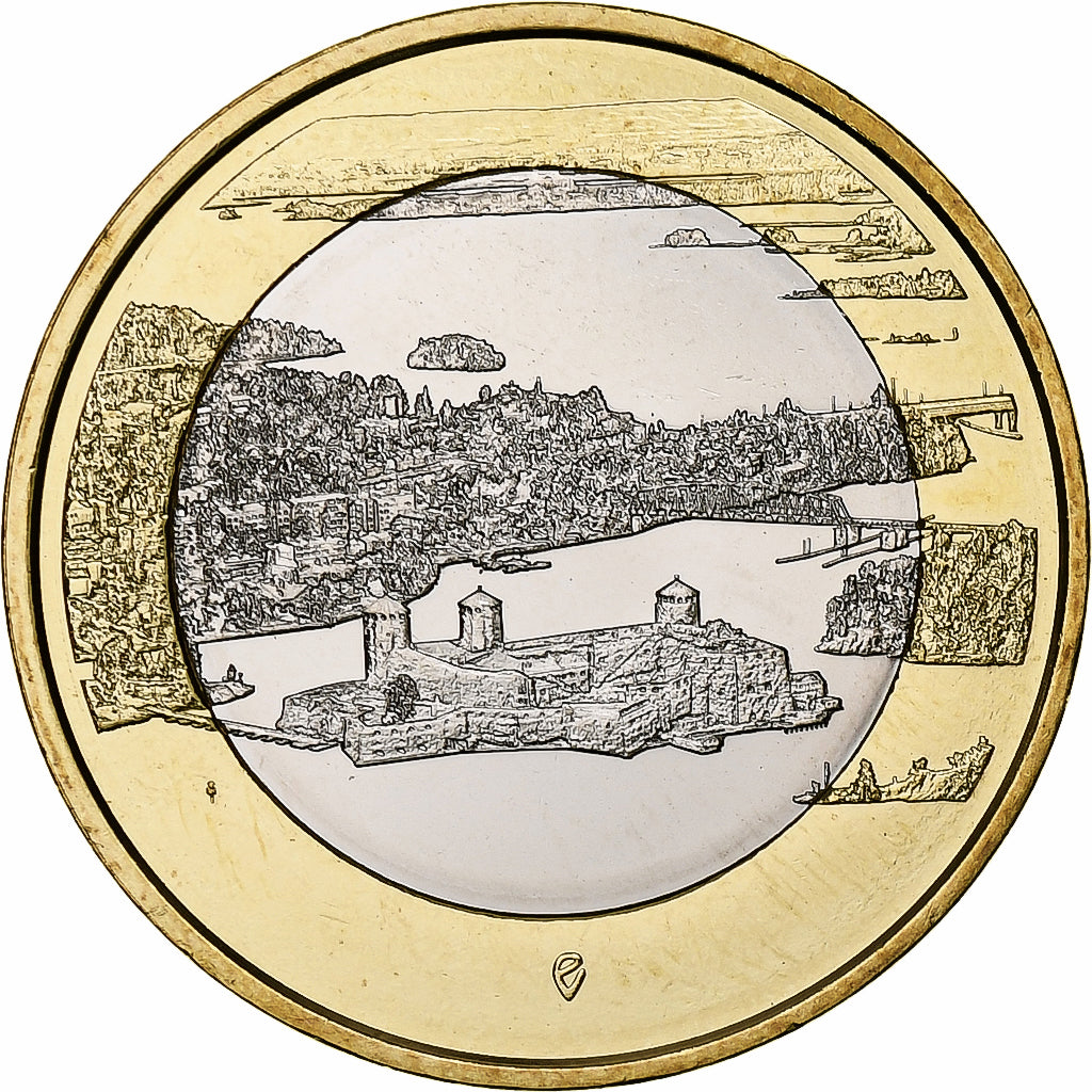 Finland, 5 Euro, Olavinlinna Castle, Proof, 2018, Vantaa, Bi-Metallic