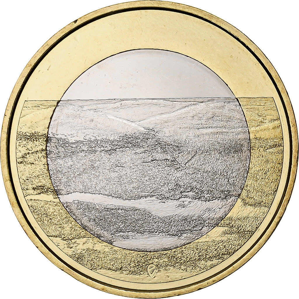 Finland, 5 Euro, Pallastunturi Fells, Proof, 2018, Vantaa, Bi-Metallic