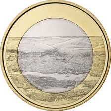 Finland, 5 Euro, Pallastunturi Fells, Proof, 2018, Vantaa, Bi-Metallic