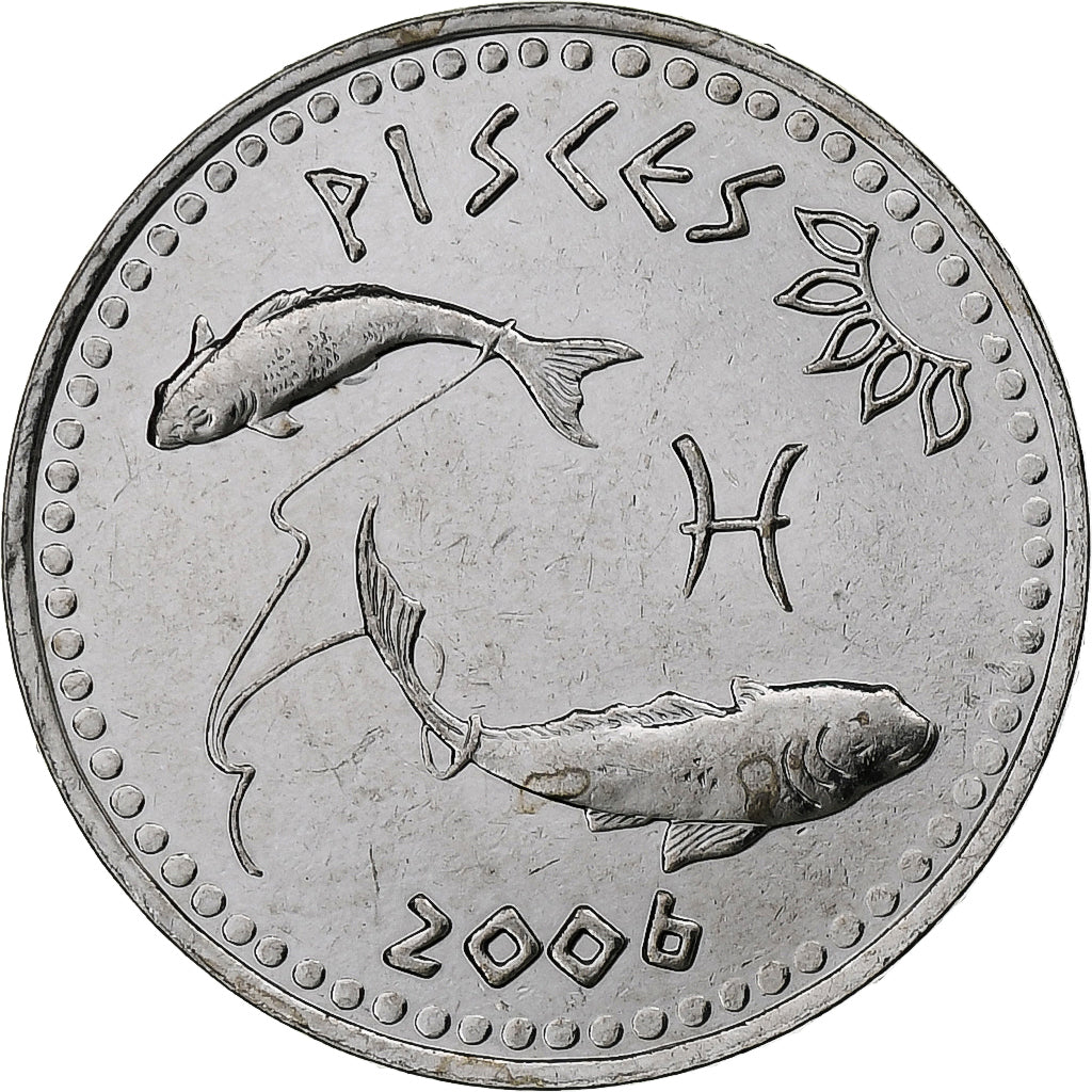 Somaliland, 10 Shillings, Pisces, 2006, Stainless Steel, PR, KM:8