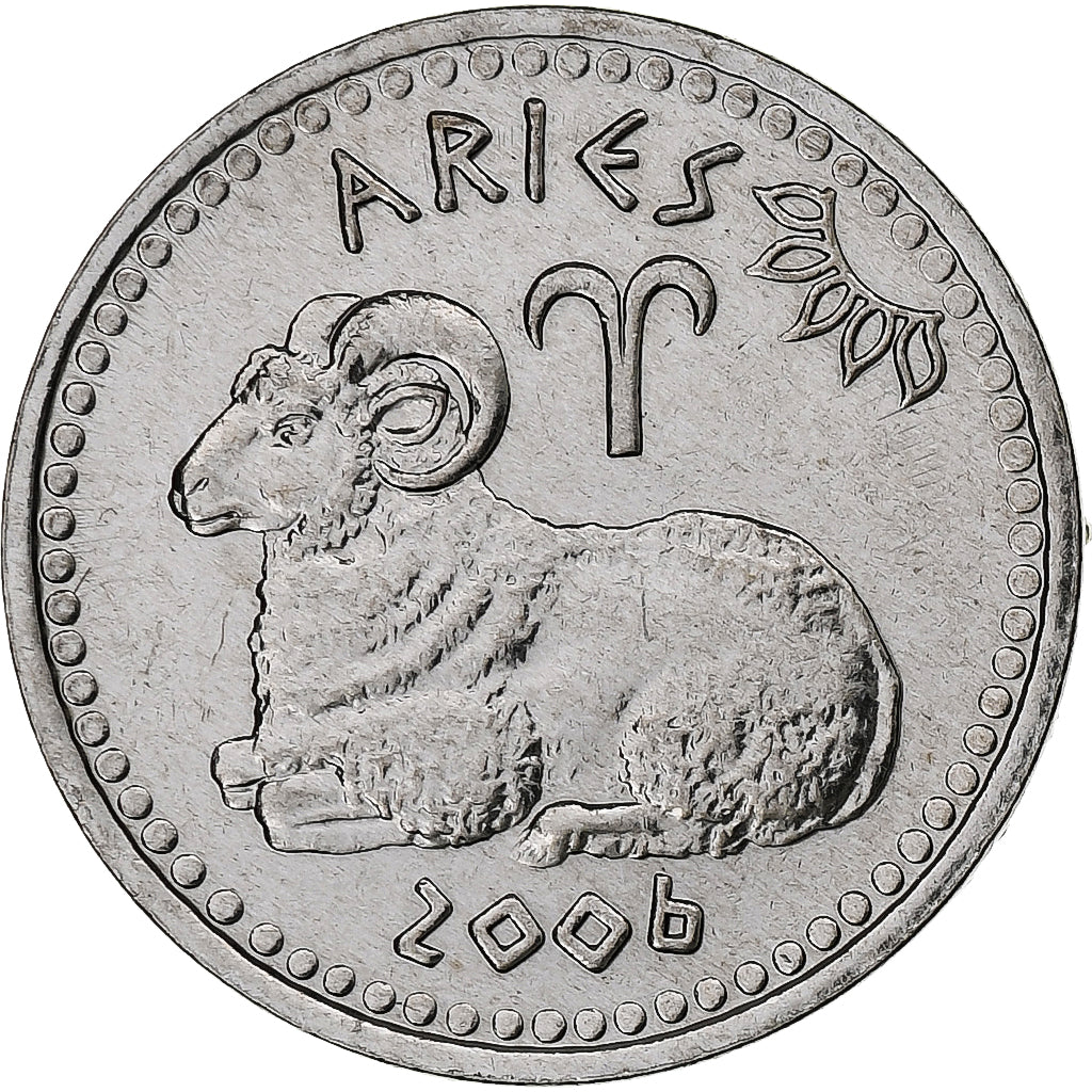 Somaliland, 10 Shillings, Aries, 2006, Stainless Steel, PR, KM:9