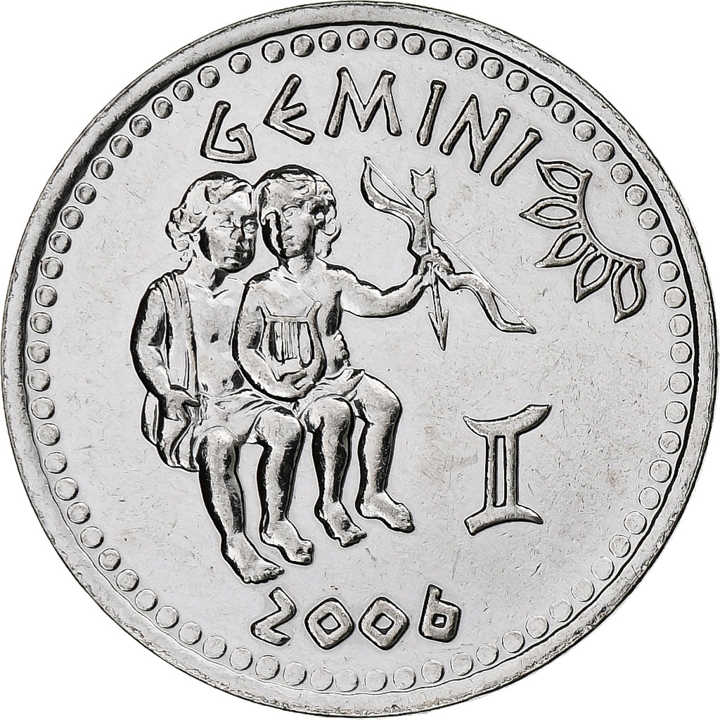 Somaliland, 10 Shillings, Gemini, 2006, Acciaio inossidabile, SPL-, KM:11