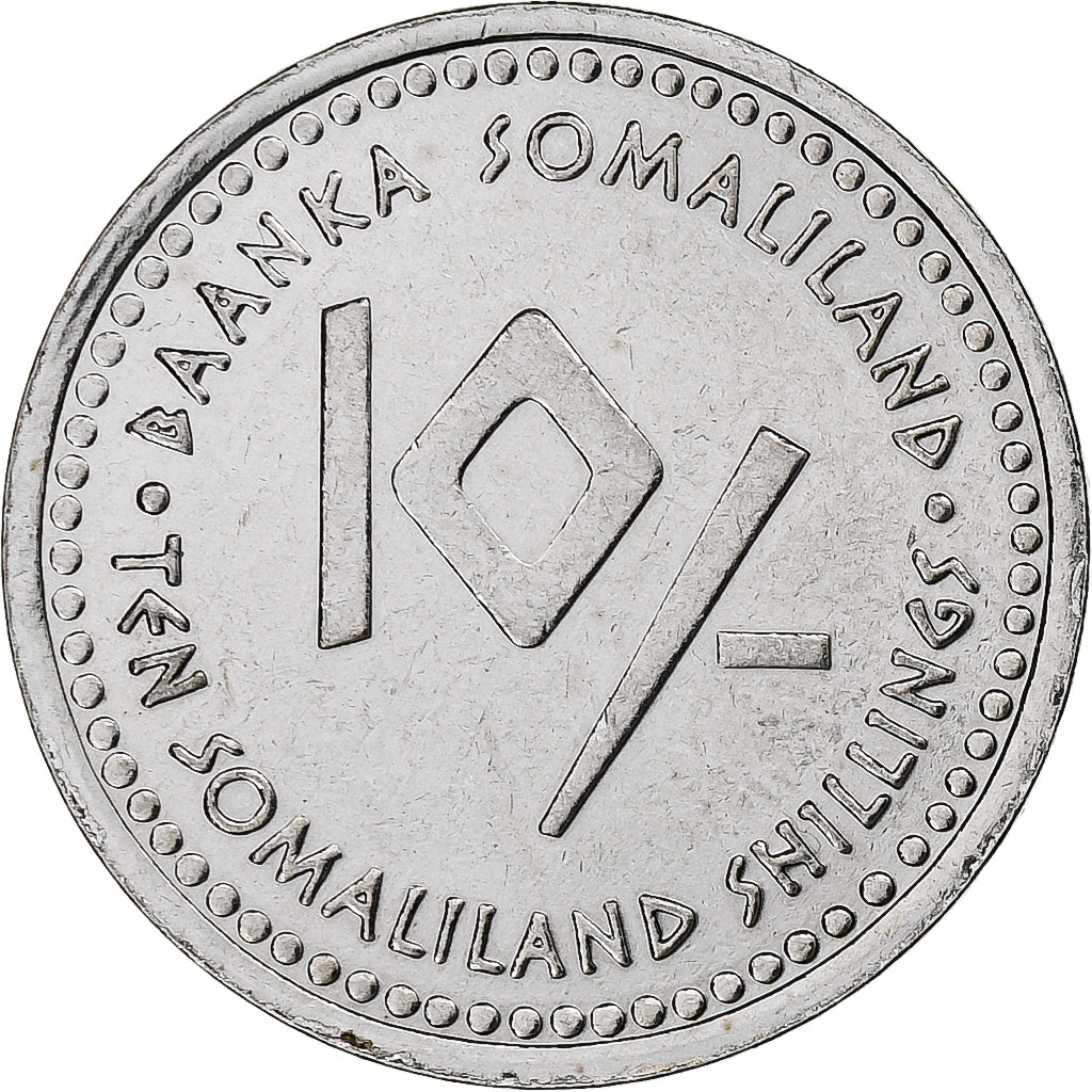 Somaliland, 10 Shillings, Libra, 2006, Acciaio inossidabile, SPL-, KM:14