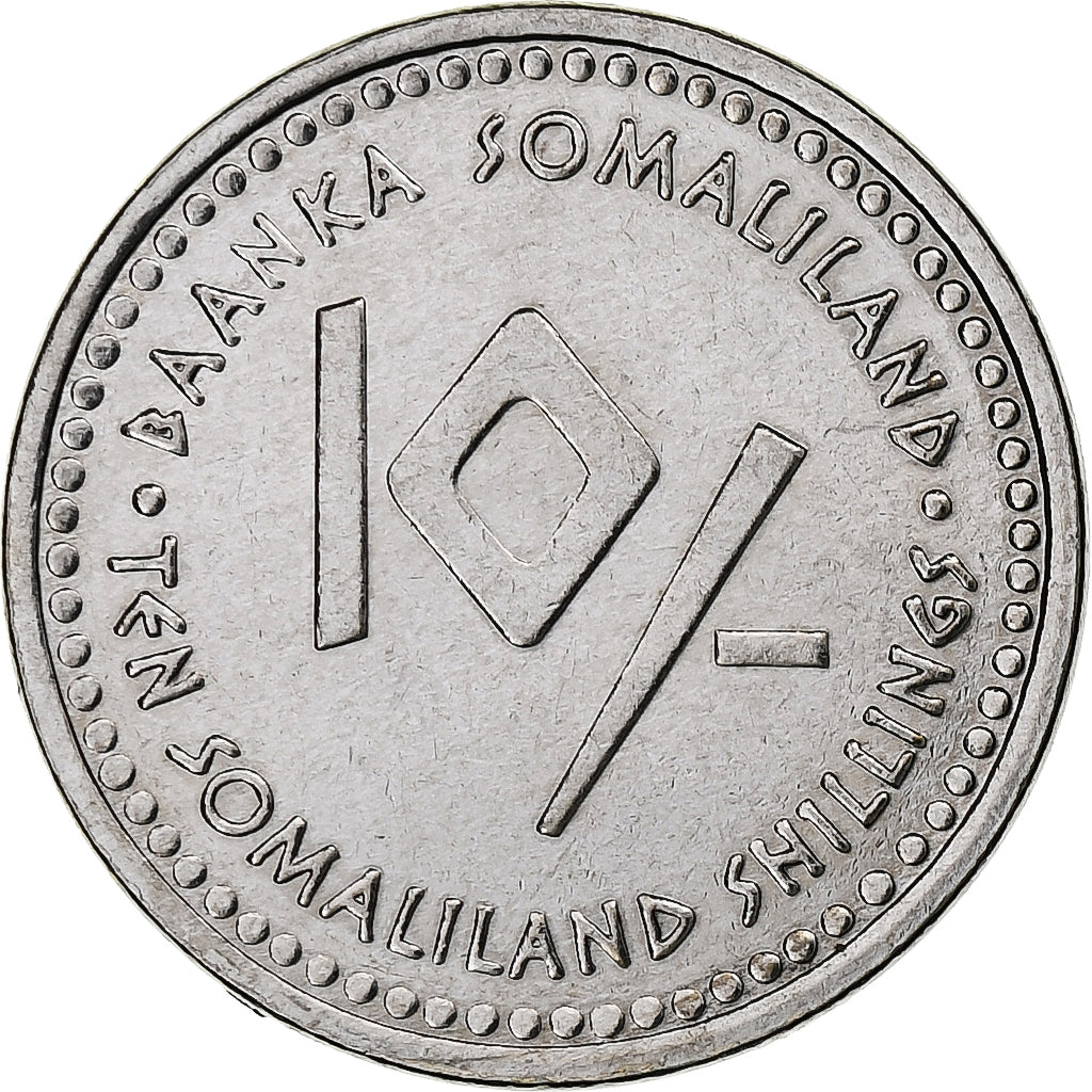 Somaliland, 10 Shillings, Capricorn, 2006, Stainless Steel, AU(55-58), KM:16
